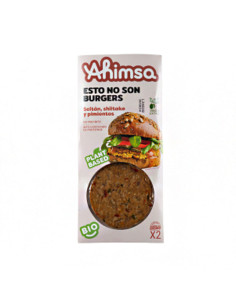 Hamburguesa Seitan Shiitake Pimientos (temp.ambiente) Bio 160g AHIMSA